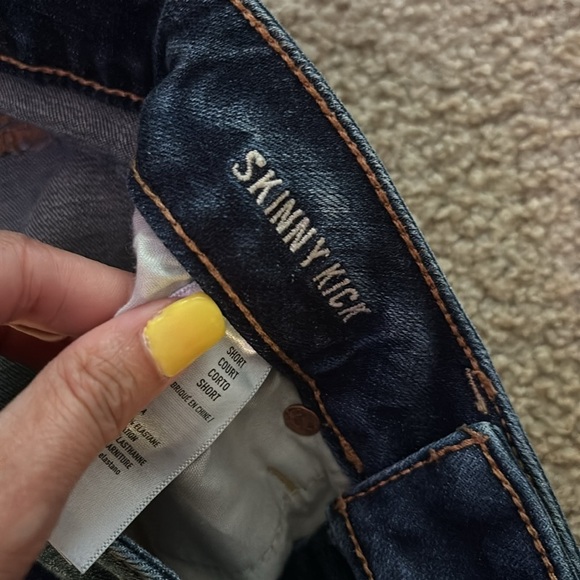 American Eagle Skinny Kick Jeans women’s size 0 Short - Picture 3 of 7